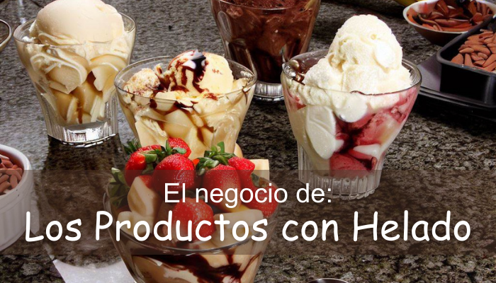 Varios tipos de helados sobre la mesa de una cocina