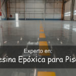 Piso brillante hecho con resina epoxica